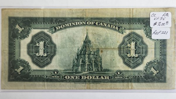 Canada $1 1923 McCavour-Saunders Bronze Seal Group 2 - VF35 - Image 2