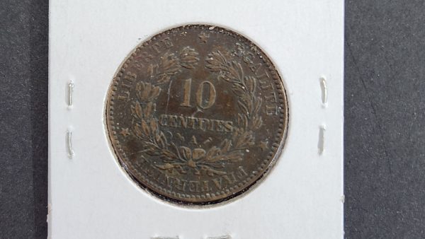France 10 Centimes 1883A - UNC - Image 2