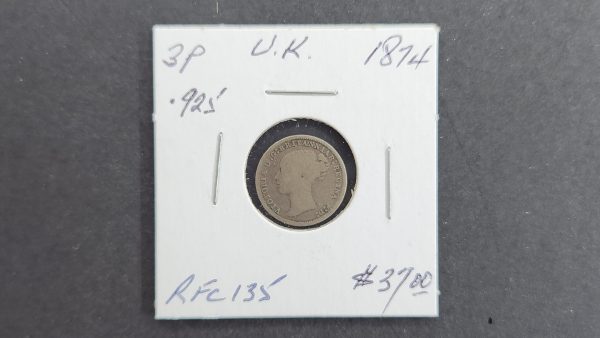 Great Britain Maundy 3 Pence 1874