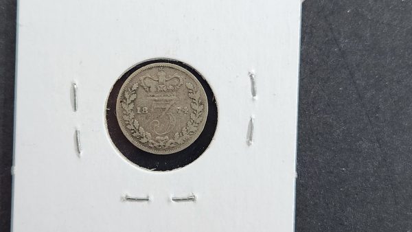 Great Britain Maundy 3 Pence 1874 - Image 2