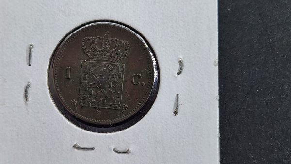 Netherlands 1 Cent 1876 - AU-UNC - Image 2
