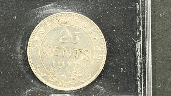 Newfoundland 25 Cents 1917C - CCCS AU55 - Image 2