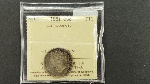 Newfoundland 20 Cents 1881 - ICCS F12