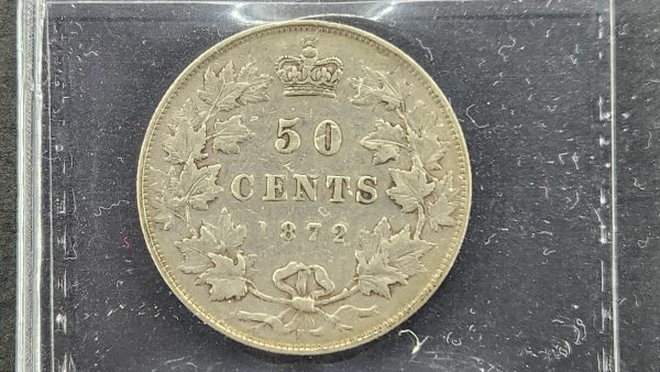 Canada 50 Cents 1872H - ICCS VF20 - Image 2