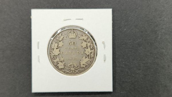 Canada 50 Cents 1913 - F10 - Image 2