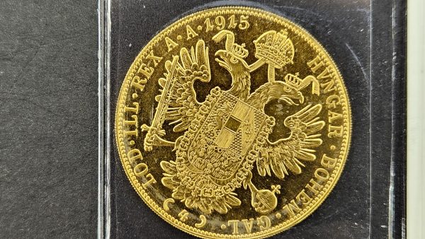 Austria 4 Ducat 1915 Restrike Gold - Image 2