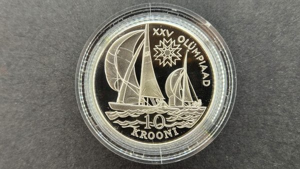 Estonia 10 Krooni 1992 Olympic - Silver Proof