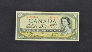 Canada $20 1954 Devil Coyne-Towers A/E – AU