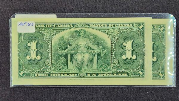Canada $1 1937 Gordon-Towers O/A (2 Consecutive) - UNC - Image 2