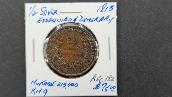 Essequibo & Demerary ½ Stiver 1813