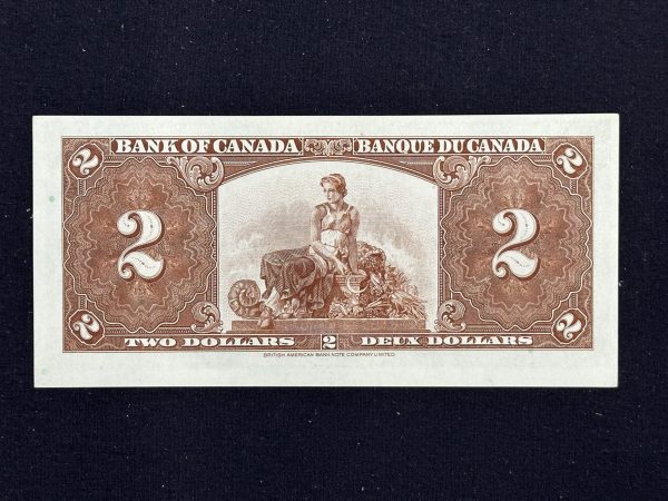 Canada $2 1937 Coyne-Towers K/R - AU58 - Image 2