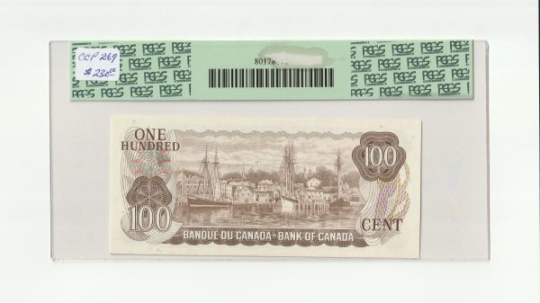 Canada $100 1975 Crow-Bouey AJX Replacement - PCGS AU50 About New - Image 2