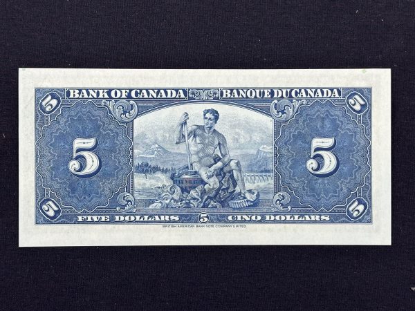 Canada $5 1937 Gordon-Towers X/C - AU55 - Image 2