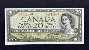 Canada $20 1954 Devil Beattie-Coyne C/E - EF45