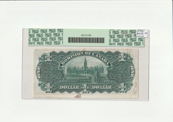 Canada $1 1911 Series W - PCGS Apparent VF30 - Image 2