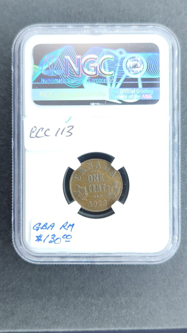 Canada 1 Cent 1923 - NGC XF45BN - Image 2