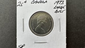 Canada 25 Cents 1973 Large Bust - SP