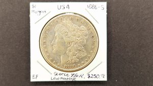 U.S.A. $1 Morgan 1886-S - EF
