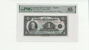 Canada $1 1935 English Series B - PMG EF45